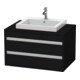 Duravit Waschtischunterschrank Ketho 80x55cm, Ei sw, f Einbauwaschtisch mitt., 2 Schubk.-1