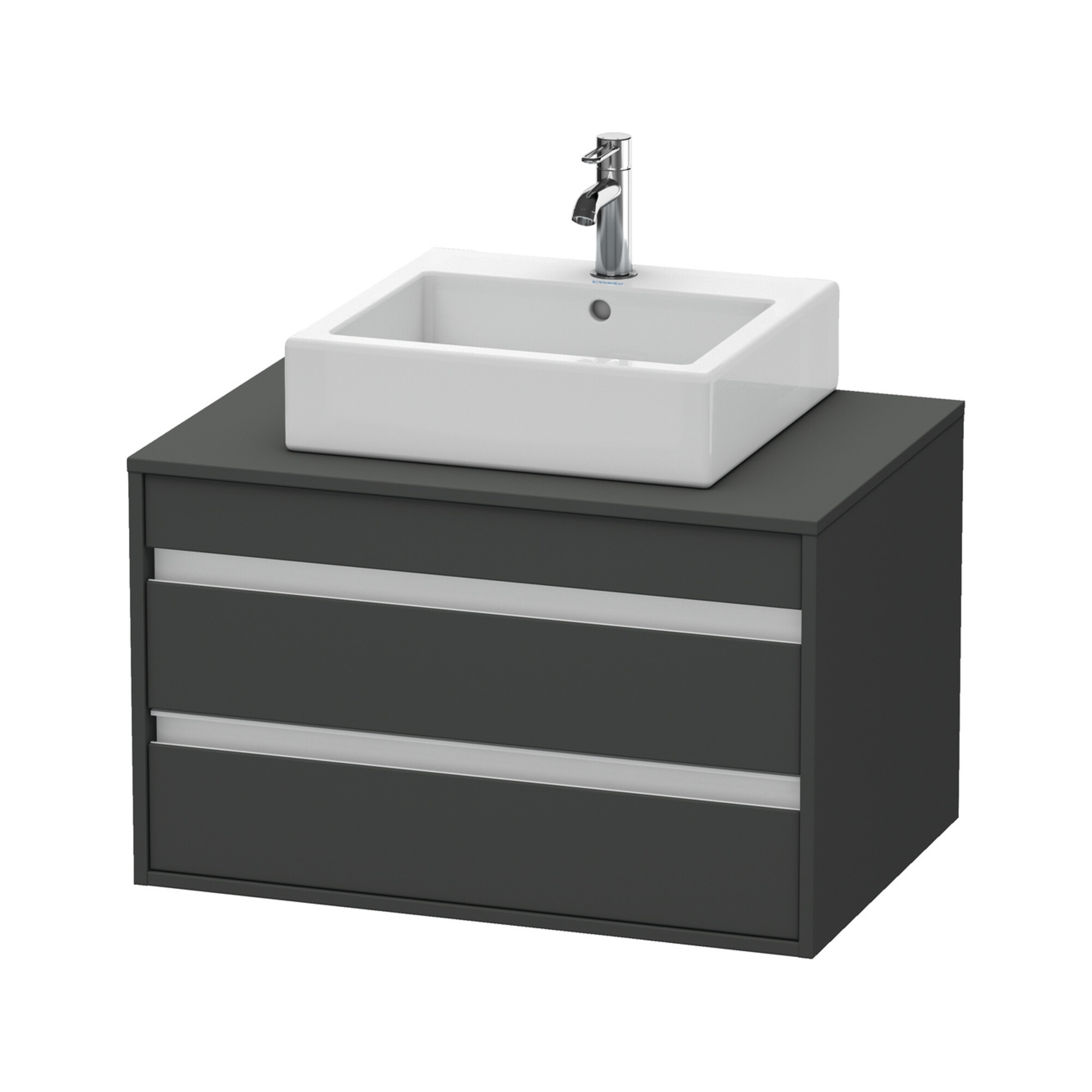 Duravit Waschtischunterschrank Ketho 80x55cm, gr m, f AWT mitt., 2 Schubk.