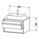 Duravit Waschtischunterschrank Ketho 80x55cm, gr m, f AWT mitt., 2 Schubk.