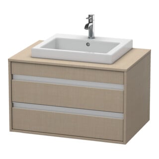 Duravit Waschtischunterschrank Ketho 80x55cm, lei, f Einbauwaschtisch mitt., 2 Schubk.