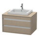Duravit Waschtischunterschrank Ketho 80x55cm, lei, f Einbauwaschtisch mitt., 2 Schubk.-1