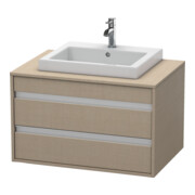 Duravit Waschtischunterschrank Ketho 80x55cm, lei, f Einbauwaschtisch mitt., 2 Schubk.