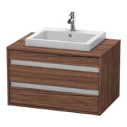 Duravit Waschtischunterschrank Ketho 80x55cm, N d, f Einbauwaschtisch mitt., 2 Schubk.