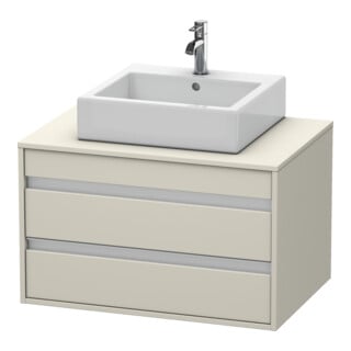 Duravit Waschtischunterschrank Ketho 80x55cm, T, f Aufsatzbecken mitt., 2 Schubk.
