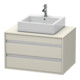 Duravit Waschtischunterschrank Ketho 80x55cm, T, f Aufsatzbecken mitt., 2 Schubk.-1