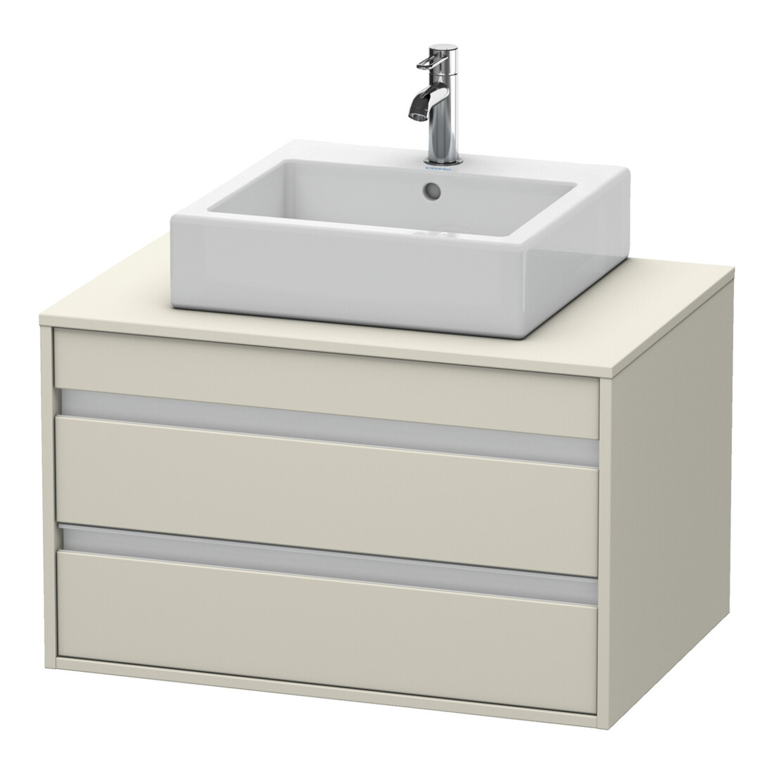 Duravit Waschtischunterschrank Ketho 80x55cm, T, f Aufsatzbecken mitt., 2 Schubk.