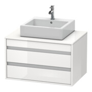 Duravit Waschtischunterschrank Ketho 80x55cm, T, f Aufsatzbecken mitt., 2 Schubk.-2