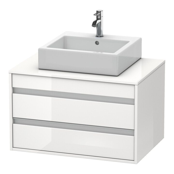 Duravit Waschtischunterschrank Ketho 80x55cm, T, f Aufsatzbecken mitt., 2 Schubk.
