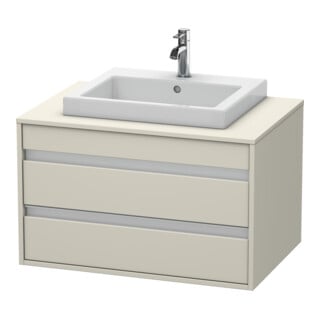 Duravit Waschtischunterschrank Ketho 80x55cm, Tau, f Einbauwaschtisch mitt., 2 Schubk.