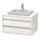 Duravit Waschtischunterschrank Ketho 80x55cm, Tau, f Einbauwaschtisch mitt., 2 Schubk.-3