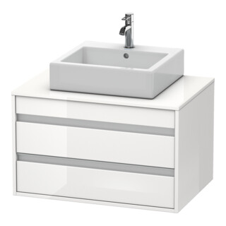 Duravit Waschtischunterschrank Ketho 80x55cm, w g, f AWT mitt., 2 Schubk.