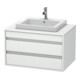 Duravit Waschtischunterschrank Ketho 80x55cm, we ma, f Einbauwaschtisch mitt., 2 Schubk.