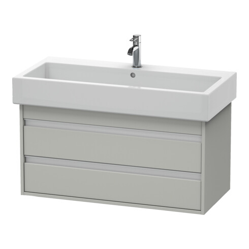 Duravit Waschtischunterschrank Ketho 95x44cm, betongr ma, 2 Schubk., wandhängend