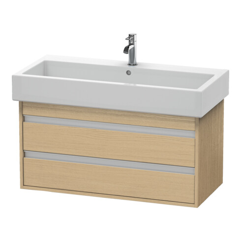 Duravit Waschtischunterschrank Ketho 95x44cm, Ei Nat, 2 Schubk., wandhängend