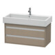 Duravit Waschtischunterschrank Ketho 95x44cm, lei, 2 Schubkästen, wandhängend-1