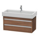Duravit Waschtischunterschrank Ketho 95x44cm, Nussb Nat, 2 Schubk., wandhängend-1