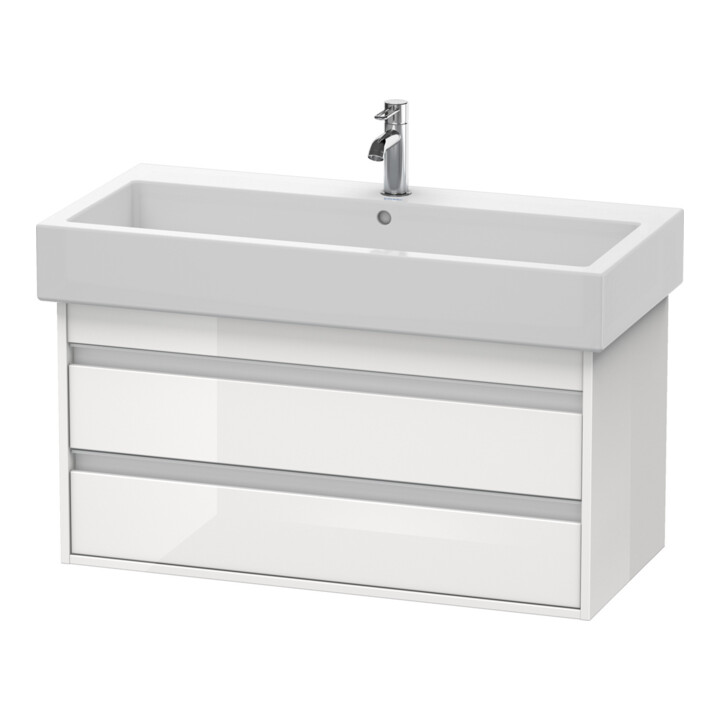 Duravit Waschtischunterschrank Ketho 95x44cm, Tau, 2 Schubkästen, wandhängend