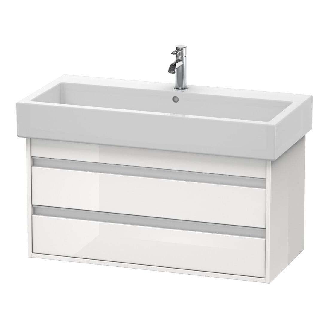 Duravit Waschtischunterschrank Ketho 95x44cm, Tau, 2 Schubkästen, wandhängend