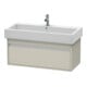 Duravit Waschtischunterschrank Ketho 95x44cm, Taupe, 1 Auszug, wandhängend-1