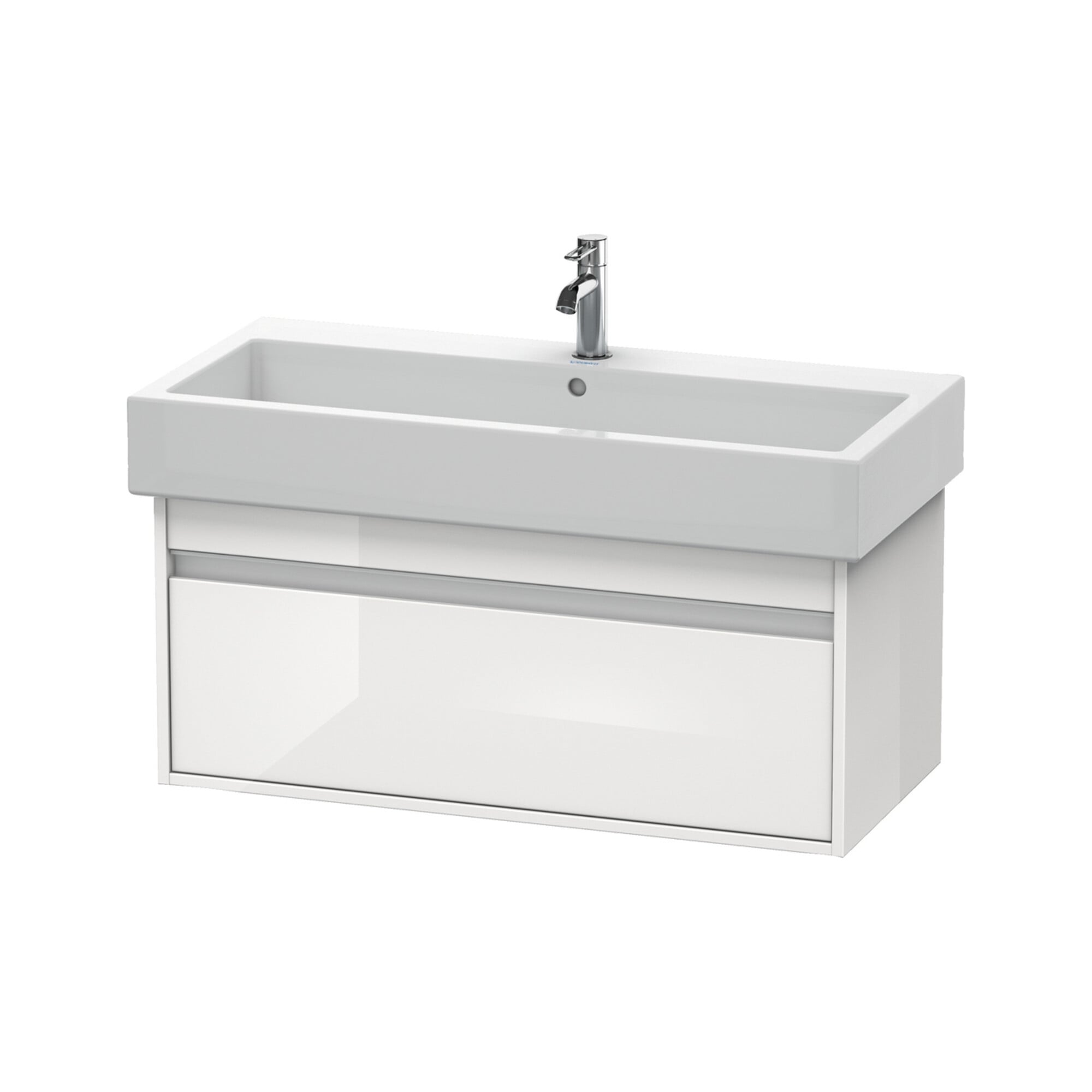 Duravit Waschtischunterschrank Ketho 95x44cm, we hgl, 1 Auszug, wandhängend
