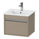 Duravit Waschtischunterschrank Ketho Compact 50x41,2x41cm, 1 Ausz., wandhängend, leinen-1