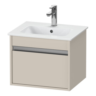 Duravit Waschtischunterschrank Ketho Compact 50x41,2x41cm, 1 Ausz., wandhängend, Taupe