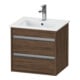Duravit Waschtischunterschrank Ketho Compact 50x41,2x48cm, 2 La, wandhängend, Nussb dkl.-1
