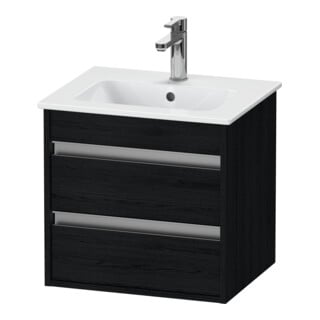 Duravit Waschtischunterschrank Ketho Compact 50x41,2x48cm, 2 Schubk., wandhängend, Ei sw