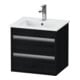Duravit Waschtischunterschrank Ketho Compact 50x41,2x48cm, 2 Schubk., wandhängend, Ei sw-1