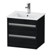 Duravit Waschtischunterschrank Ketho Compact 50x41,2x48cm, 2 Schubk., wandhängend, Ei sw