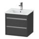 Duravit Waschtischunterschrank Ketho Compact 50x41,2x48cm, 2 Schubk., wandhängend, graph ma-1