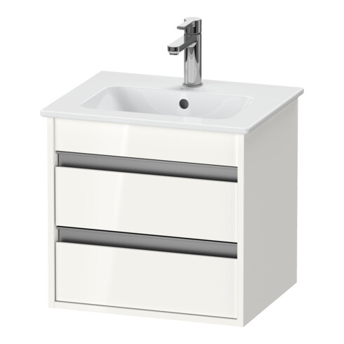 Duravit Waschtischunterschrank Ketho Compact 50x41,2x48cm, 2 Schubk., wandhängend, graph ma
