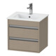 Duravit Waschtischunterschrank Ketho Compact 50x41,2x48cm, 2 Schubk., wandhängend, leinen-1
