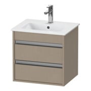 Duravit Waschtischunterschrank Ketho Compact 50x41,2x48cm, 2 Schubk., wandhängend, leinen