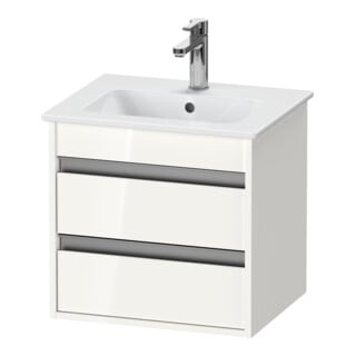 Duravit Waschtischunterschrank Ketho Compact 50x41,2x48cm, 2 Schubk., wandhängend, we hgl