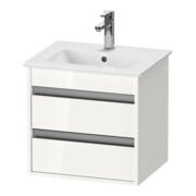 Duravit Waschtischunterschrank Ketho Compact 50x41,2x48cm, 2 Schubk., wandhängend, we hgl