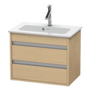 Duravit Waschtischunterschrank Ketho Compact 60x38,5cm, Ei Nat, 2 Schubk., wandhängend
