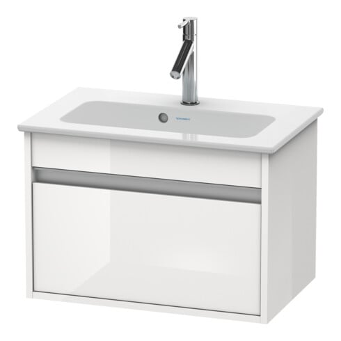 Duravit Waschtischunterschrank Ketho Compact 60x38,5cm, Ei sw, 1 Auszug, wandhängend