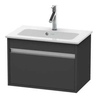 Duravit Waschtischunterschrank Ketho Compact 60x38,5cm, graph ma, 1 Ausz., wandhängend
