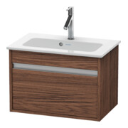 Duravit Waschtischunterschrank Ketho Compact 60x38,5cm, Nussb dkl., 1 Ausz., wandhängend