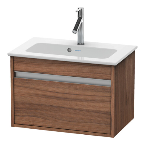 Duravit Waschtischunterschrank Ketho Compact 60x38,5cm, Nussb Nat, 1 Ausz., wandhängend