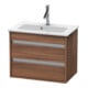 Duravit Waschtischunterschrank Ketho Compact 60x38,5cm, Nussb Nat, 2 Schubk., wandhängend-1