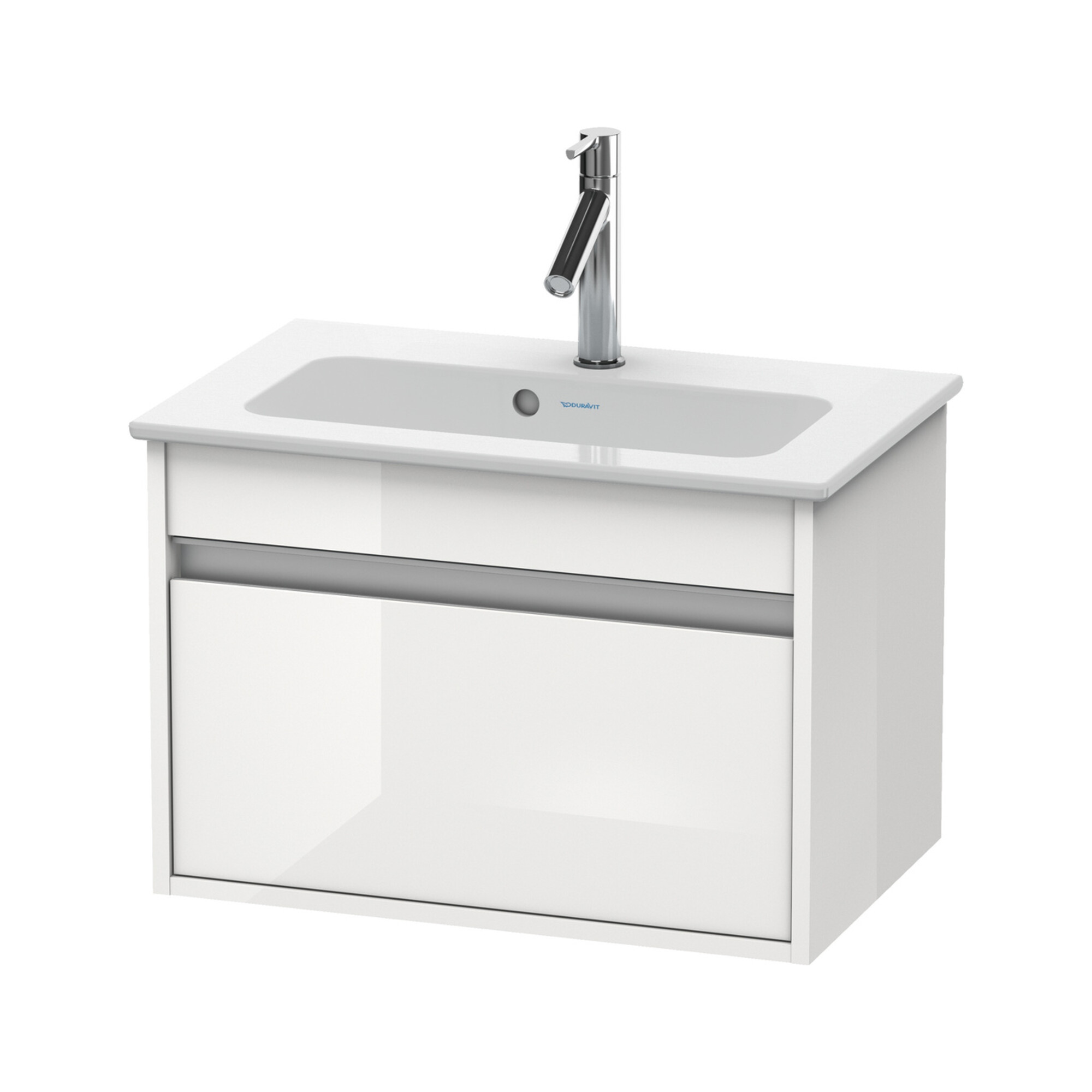 Duravit Waschtischunterschrank Ketho Compact 60x38,5cm, we hgl, 1 Auszug, wandhängend