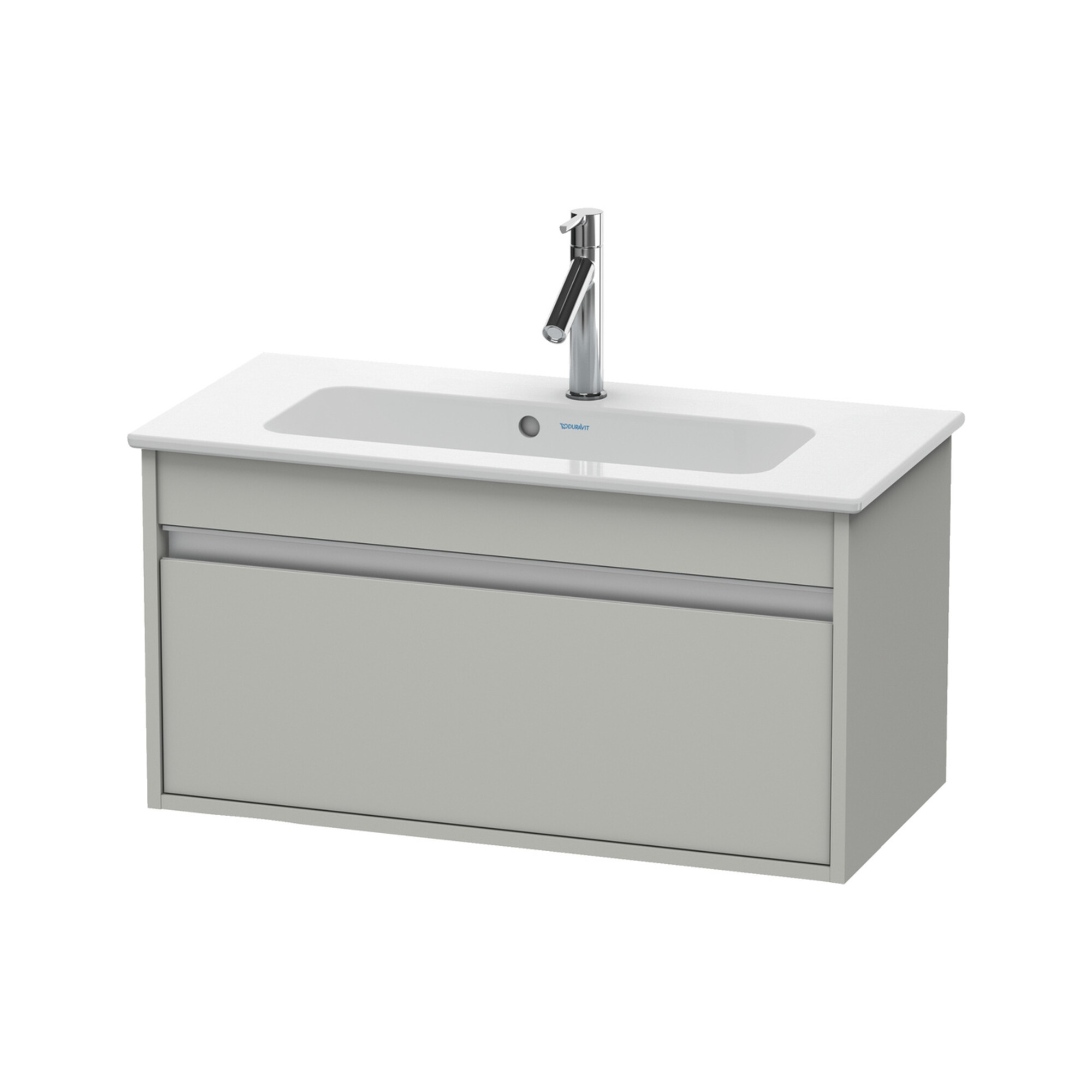 Duravit Waschtischunterschrank Ketho Compact 80x38,5cm, betongr ma, 1 Ausz., wandhängend