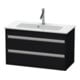 Duravit Waschtischunterschrank Ketho Compact 80x38,5cm, Ei sw, 2 Schubk., wandhängend-1
