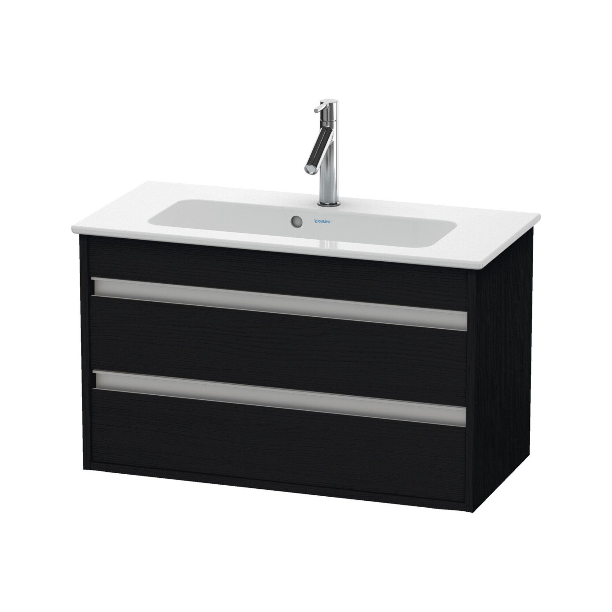 Duravit Waschtischunterschrank Ketho Compact 80x38,5cm, Ei sw, 2 Schubk., wandhängend