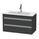 Duravit Waschtischunterschrank Ketho Compact 80x38,5cm, graph ma, 2 Schubk., wandhängend-1
