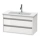 Duravit Waschtischunterschrank Ketho Compact 80x38,5cm, graph ma, 2 Schubk., wandhängend