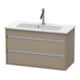 Duravit Waschtischunterschrank Ketho Compact 80x38,5cm, lei, 2 Schubk., wandhängend-1