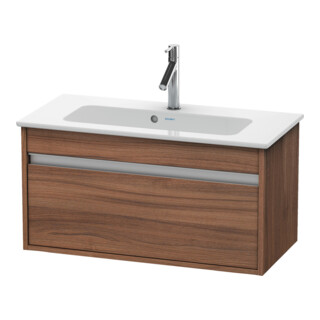 Duravit Waschtischunterschrank Ketho Compact 80x38,5cm, Nussb Nat, 1 Ausz., wandhängend